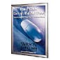 Wall Mounted Poster Holder, Snap Open Frame, Non-Glare Lens