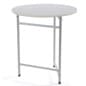 27.5” x 30” Display Table, Round - White