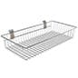 Wired Metal Baskets, Two Sizes, Compatible with Leading Slatwalls - Silver
