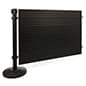 Slatwall Stanchion Display w (1) QueuePole Post for QPSWMLGBK2 - 50" or 24"