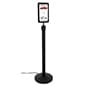 13.3 Inch Digital Signage Stanchion w/ DiViEX Media Player App - Black
