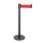 QueuePole.Deluxe 41" Stanchion Post with 10' Retractable Belt - Multiple Colors