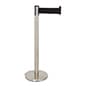 QueuePole.Deluxe 41" Stanchion Post with 10' Retractable Belt - Multiple Colors