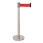 QueuePole.Deluxe 41" Stanchion Post with 10' Retractable Belt - Multiple Colors