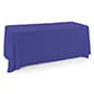 6' or 8' Polyester Table Cloth, Closed Back - Solid Color