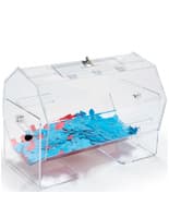 Acrylic Raffle Drum Smoothly Tumbles to Mix Tickets Acrylic Raffle Drum with Hinged Door