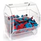 13.5"w Acrylic Raffle Drum with Locking Door, Countertop - Clear