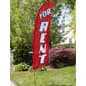 8' Real Estate Feather Flag w/ Ground Spike