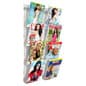 4-Tiered Acrylic Magazine Wall Rack, 8.5"w - Clear