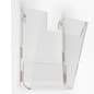 Acrylic Magazine Wall Rack, 8.5" w, Single Pocket - Clear