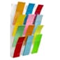 Acrylic Brochure Wall Rack, 4"w Pockets, Half View - Clear