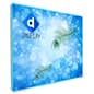 10'w Backlit Double-Sided SEG Graphic Backdrop, Aluminum Frame w/LED Lights - Silver