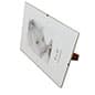 8 x 10 Frameless Picture Frame for Wall, with Side Clips - Clear Glass
