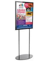 Metal Poster Stand for 22x28 Graphics (Black) Metal Poster Stand