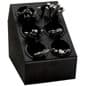 Tiered Plastic Silverware Holder, 6 Bins - Black