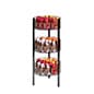 3-Tier Round Wire Dump Bin w/ Space Saving Footprint and Easy Assembly