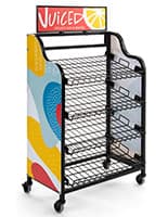 Bakers Rack Cart Signage for BAKCRT4NBK with Full Bleed Graphics Bakers rack cart signage for BAKCRT4NBK includes 4 pieces of magnetic tape