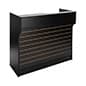 48" Ledgetop Service Counter with Slatwall Front, Cash Drawer, and Adjustable Shelves