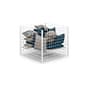 Wire Dump Bins w/ Adjustable Shelf, 22.5 Cubic ft. of Storage, Floor Standing