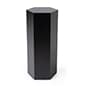 Hexagonal Display Pedestal, Laminated Particle Board, 3 Size Options - Black