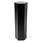 Hexagonal Display Pedestal, Laminated Particle Board, 3 Size Options - Black