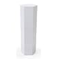 Hexagonal Display Pedestal, Laminated Particle Board, 3 Size Options - White
