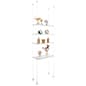Tempered Glass Shelving with Suspended Cable System, Stainless Mounts - 2 Shelf Sizes