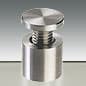 Through Grip Standoffs, Round, Stainless Steel, Set of 4 - Silver