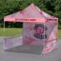 10 x 10 Outdoor Canopy Tent, Custom Printed Canopy, Valance and Walls - Full Color