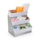 Packet & Condiment Organizer, 9 Compartments, Tabletop - Stainless Steel