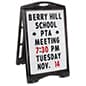 24" x 36" A-Frame Sidewalk Sign, Letter Board, Double Sided - Black