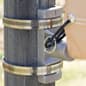 Economy Street Pole Brackets, Hold (1) 18"w Banner - Silver