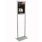 22" x 28" Acrylic Floor Standing Sign Holder, Double-Sided - Clear