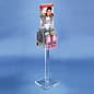 11 x 14 Acrylic Sign Stand w/ 4 Literature Pockets, 4"/8.5"w, Double Sided - Clear
