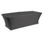8' Stretch Table Cover, Open Back - Black
