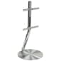 TV Stand for Floor, Fits 32" to 50" Screens, Height Adjustable Mount - Chrome