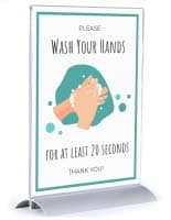 Desktop Sign Holder Displays 8-1/2" x 11" Signs desktop sign holder