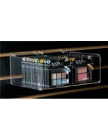 Acrylic Slatwall Bin: Single Compartment slatwall bin