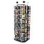3 Column Spinning Wire Rack for CDs, DVDs, Literature, Greeting Cards – Black