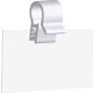 Clip-on Price Tag Holders for Wire Racks, Front Facing, Set of 100 - Clear