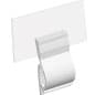 Clip-on Price Tag Holders Fit 1/2-inch Edges, Front Facing, Set of 25 - Clear