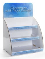 Custom Corrugated POP Display Features Full-Color Printing Countertop custom corrugated POP display