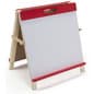 Double-Sided Tabletop Children's Easel, Dry Erase & Chalkboard Surfaces, Wood - Red