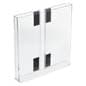 8.5 x 11 Magazine Holder with Hook and Loop Fasteners for Display Boards - Clear