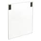 11 x 14 Sign Holder with Hook and Loop Fasteners for Display Boards - Clear