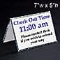 Acrylic Countertop Sign Holder, Double-Sided - Clear