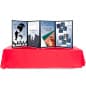 Tabletop Hook & Loop Display Board, Double Sided - Multiple Sizes and Colors