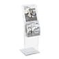 Acrylic Menu Stand, Sign Holder, Literature Pockets - Clear