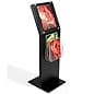 Deluxe Brochure Stand, Clear Faceplate Sign Holder, Acrylic Literature Pockets