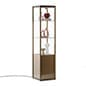 17"w Tempered Glass Display Case, Locking Doors, Storage